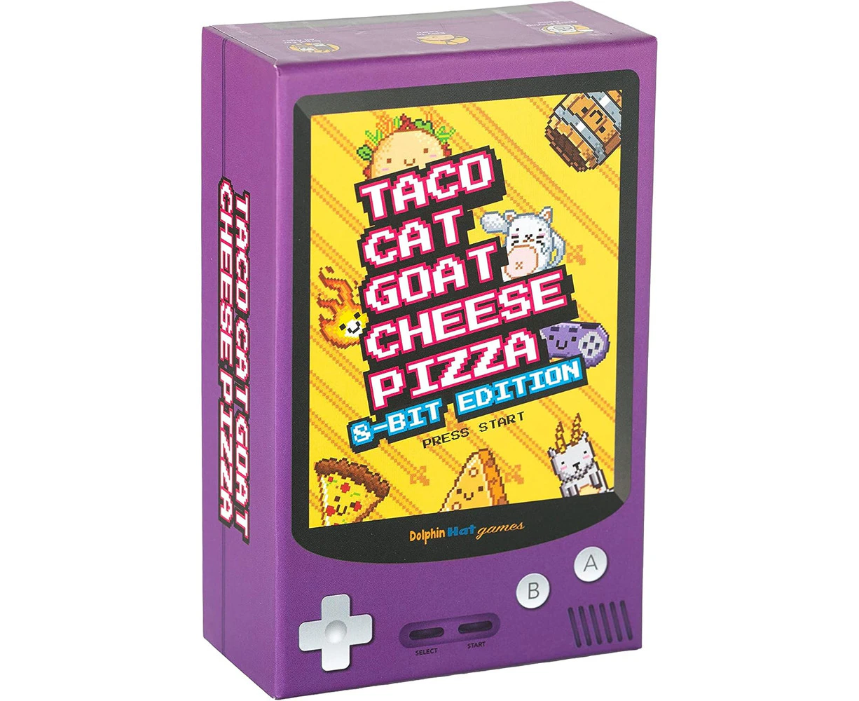 Taco Cat Goat Cheese Pizza 8-Bit Edition Pack Fast-Paced Card Board Party Game