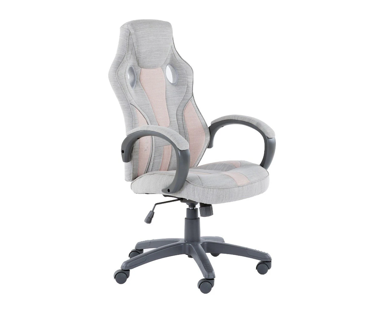 X Rocker Maverick Ergonomic Office Gaming Chair Dove Grey/Blush