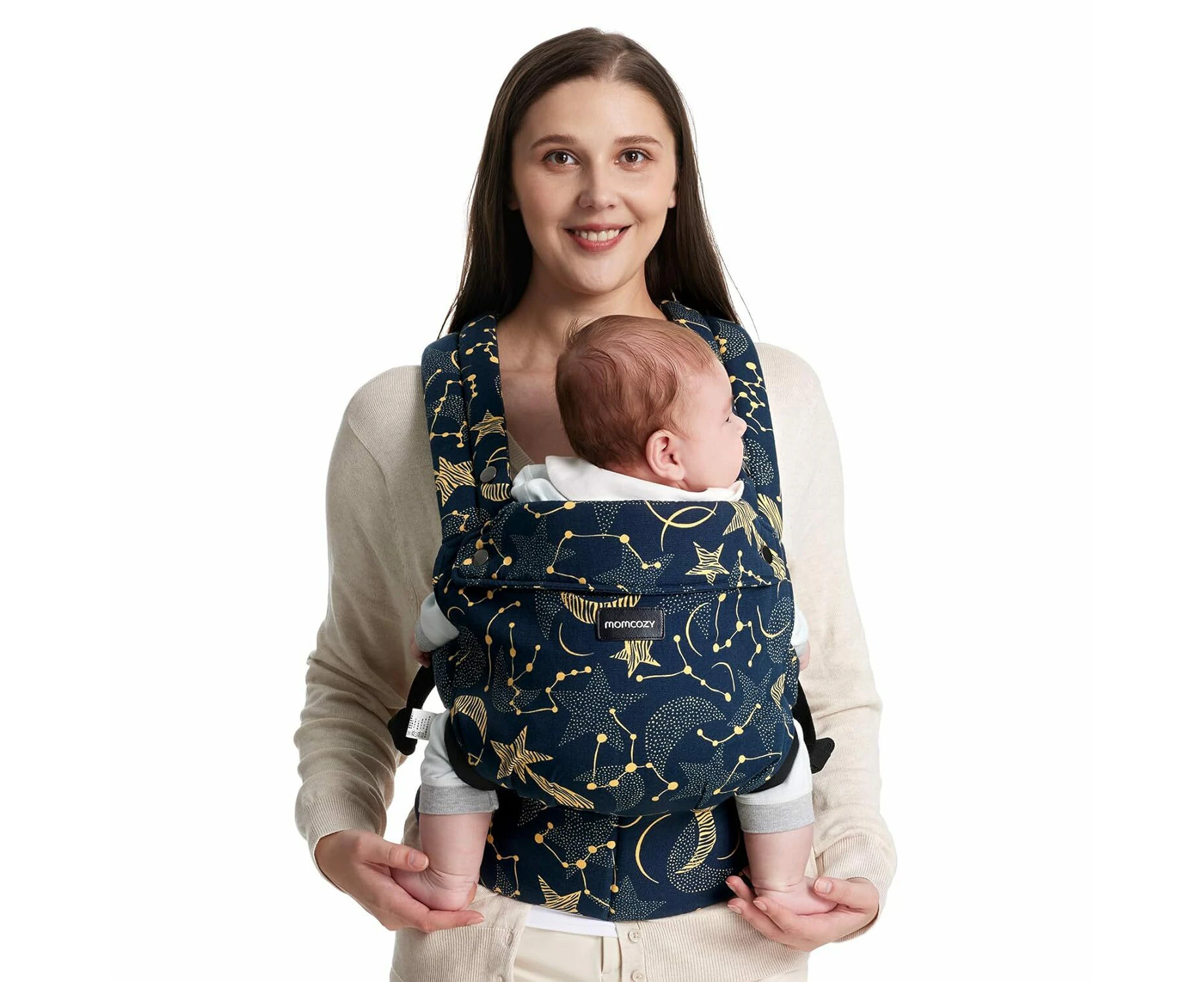 Baby Carrier Newborn to Toddler - Ergonomic, Cozy and Lightweight Infant Carrier for 7-44lbs, Effortless to Put On, Ideal for Hands-Free Parenting Multi