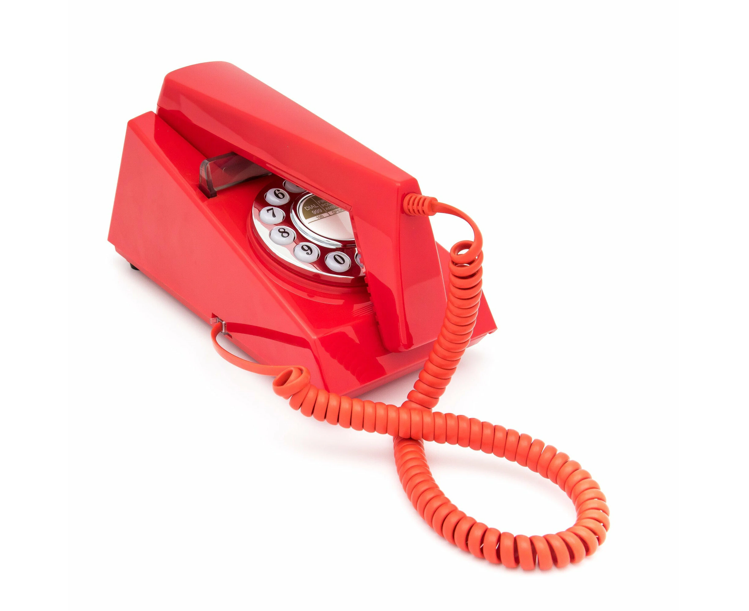 GPO Retro Trim Phone Push Button - Red