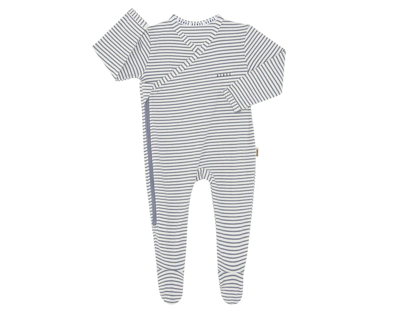 Bonds Baby Newbies Rib Zippy Suit - Paris Purple/Mascarpone