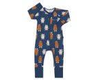 Bonds Baby Zip Wondersuit - Monster Friends/Blue