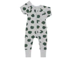 Bonds Baby Zip Wondersuit - Apple A Day/Grey Marle