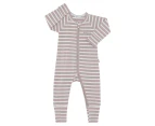 Bonds Baby/Toddler Wide Needle Rib Zippy Suit - Old Eagle Sand/Mascarpone