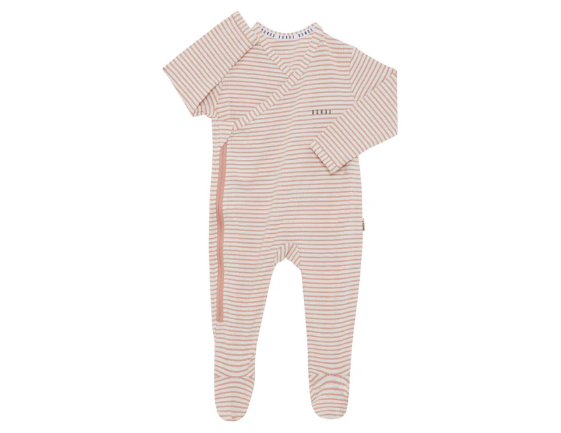 Bonds Baby Newbies Rib Zippy Suit - Dust/Mascarpone