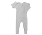 Bonds Baby/Toddler Waffle Zip Wondersuit - New Grey Marle