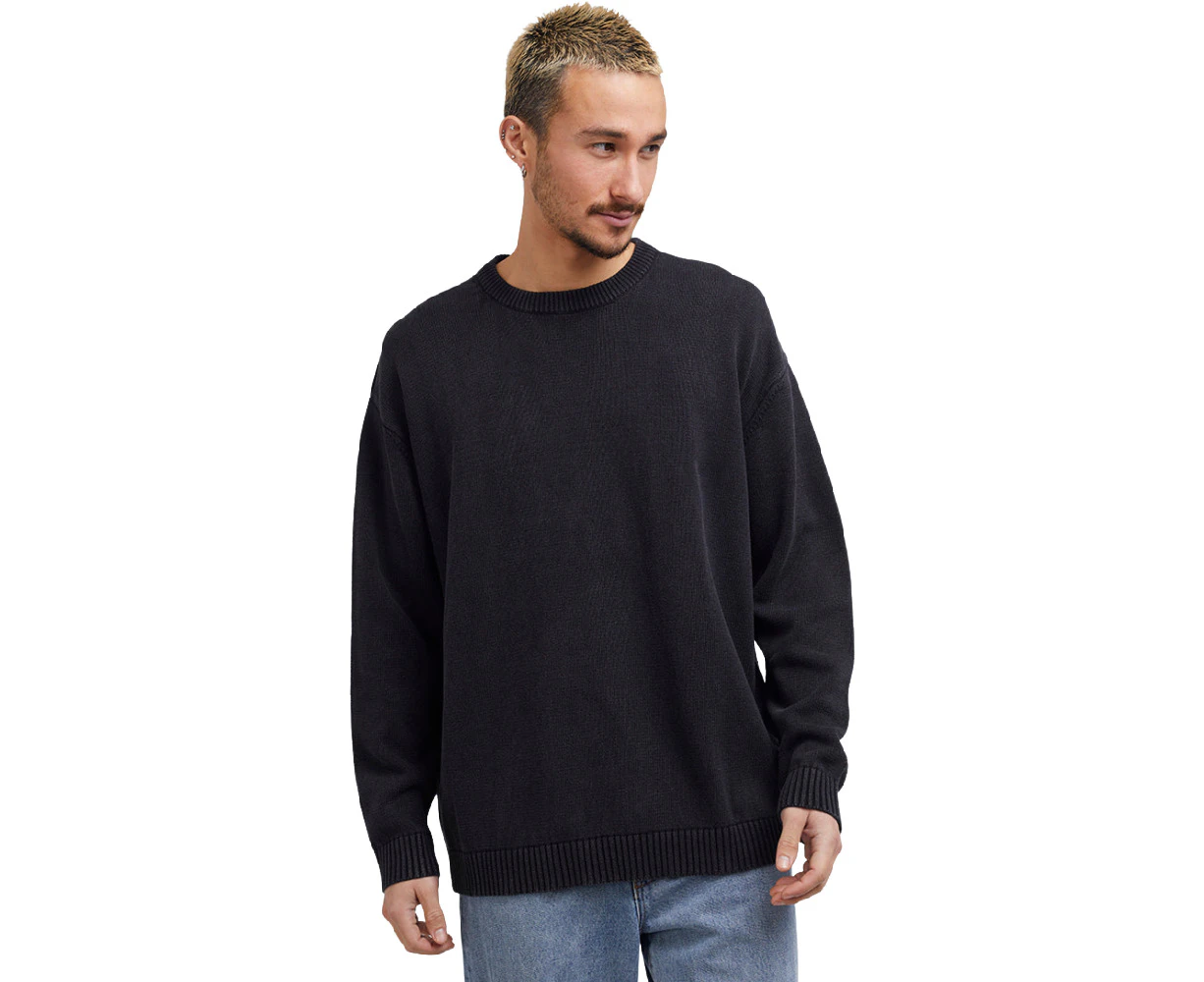 SILENTTHEORY | ACID KNIT SWEATER WASHED BLACK