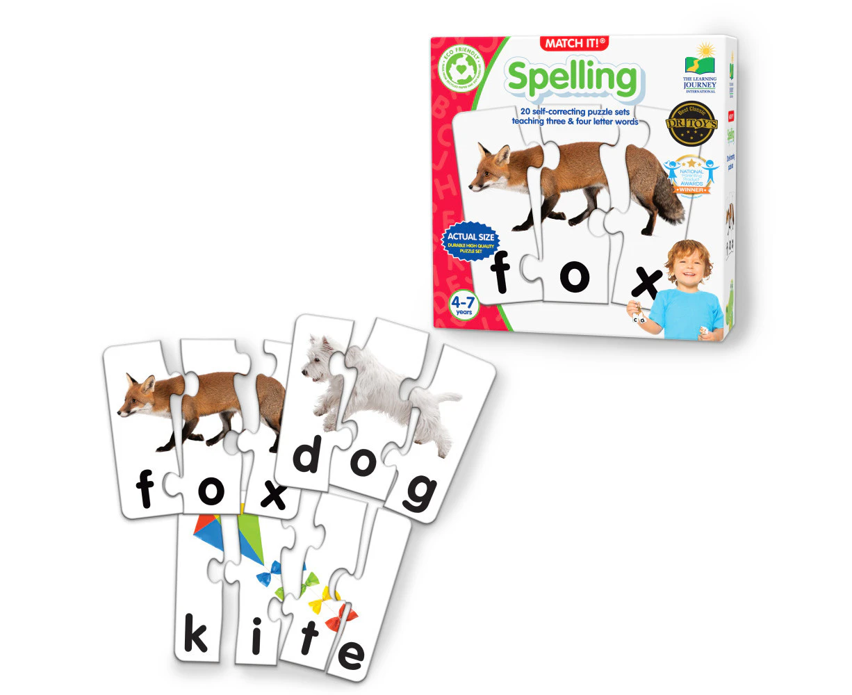 Learning Journey Match It! Spelling Kids/Children Educational Puzzle Toy 4-7y