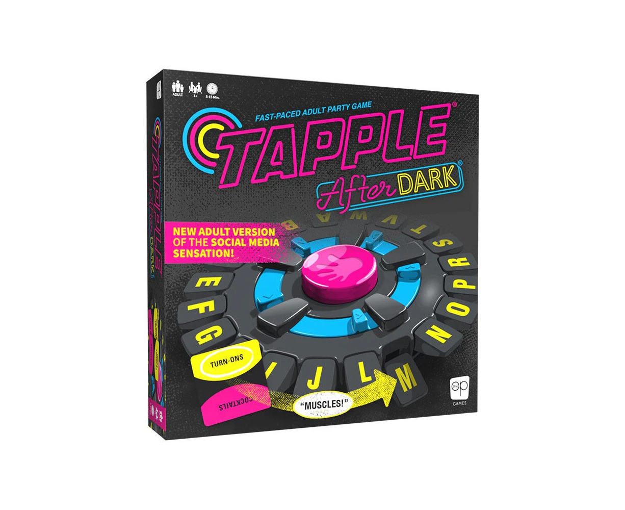 The Op Tapple After Dark Fast-Paced Fun Party Card Game w/ Wheel & Rules 18y+