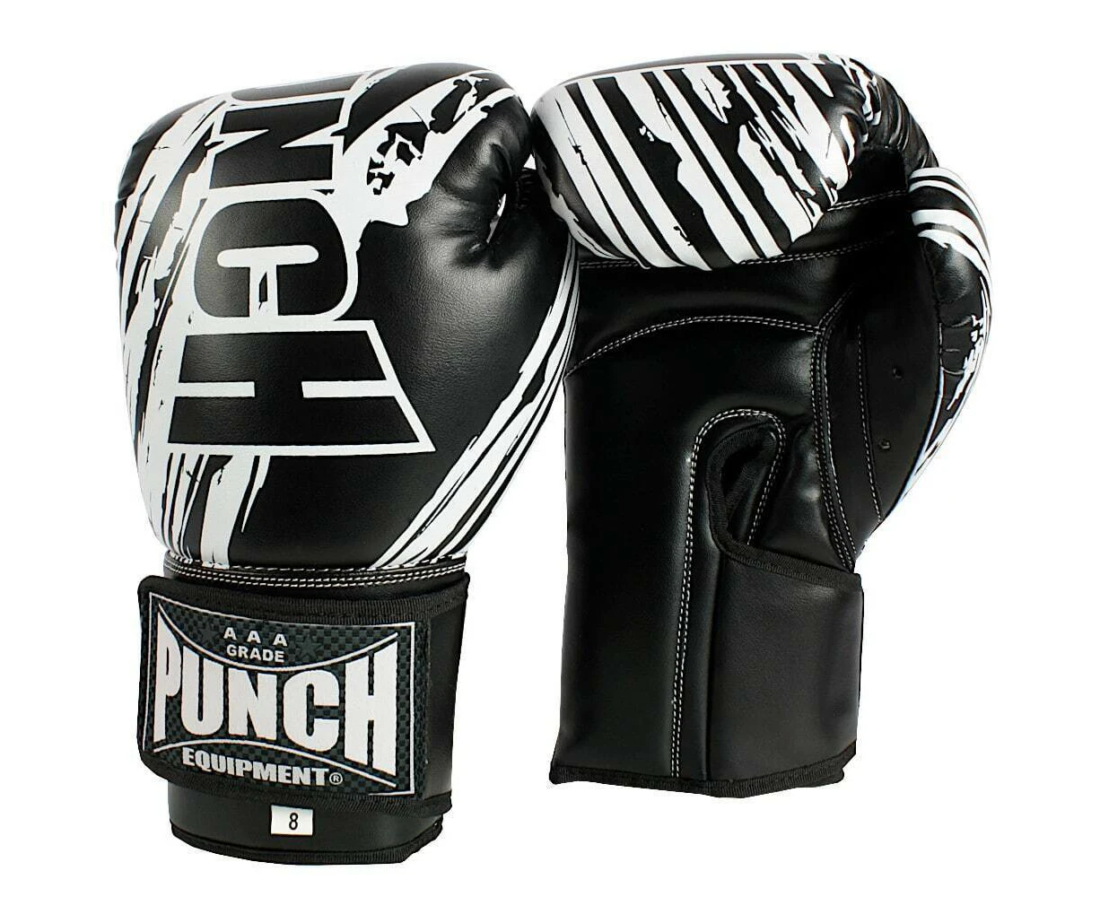 PUNCH Boxing Gloves-Youth (8-14yo)-8oz-BLACK