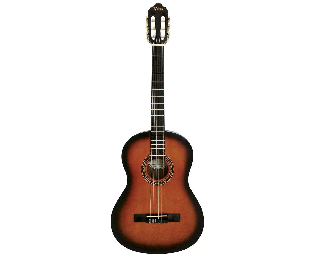 Valencia Series 200 Classical Guitar - Hybrid Thin Neck (Classic Sunburst)