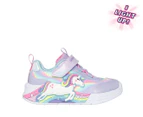 Skechers Toddler Girls' S-Lights Unicorn Chaser Sneakers - Lavender/Multi