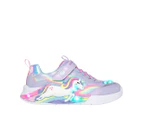 Skechers Girls' S-Lights Unicorn Chaser Sneakers - Lavender/Multi