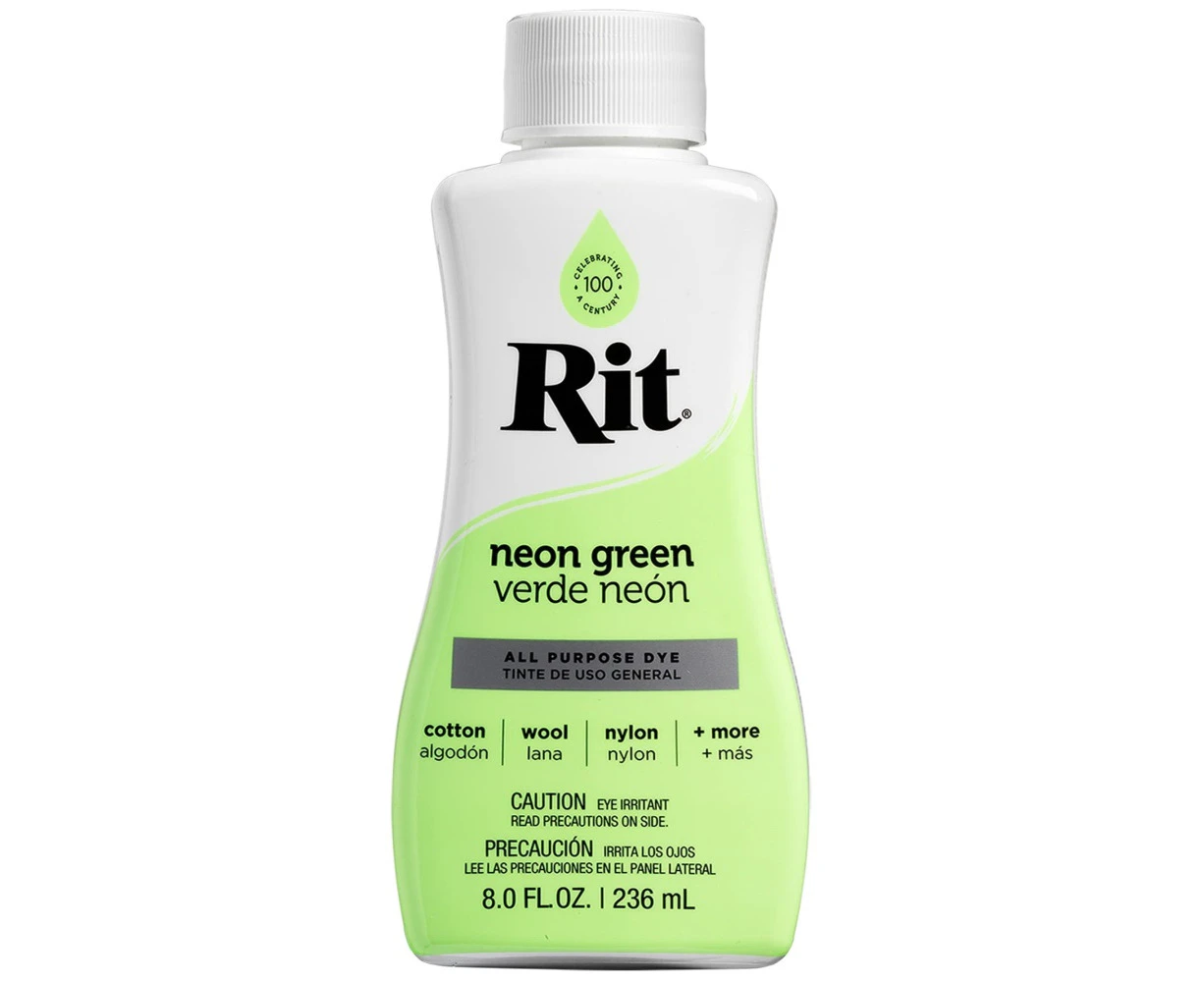 Rit All- Purpose Liquid Dye, 8 Fl Oz, Neon green