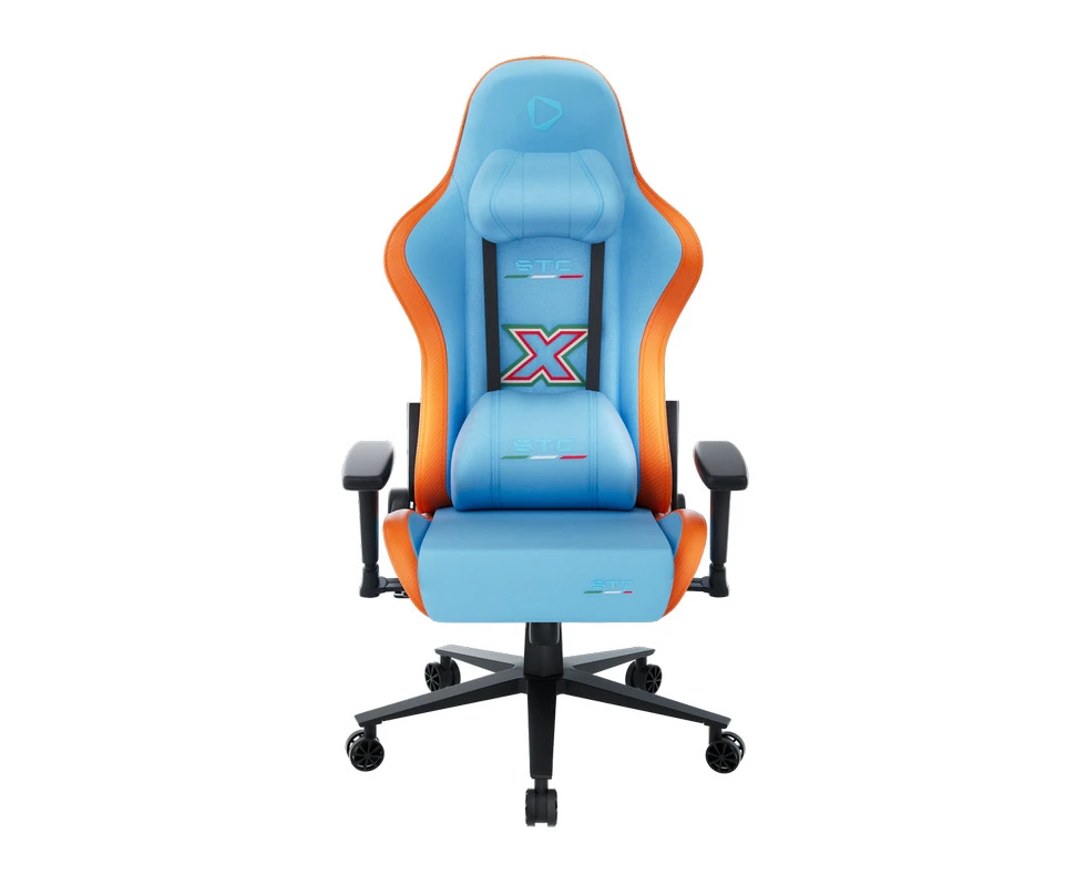 ONEX STC-X-A-BLO STC X Alcantara Gaming and Office Chair, Blue/Orange