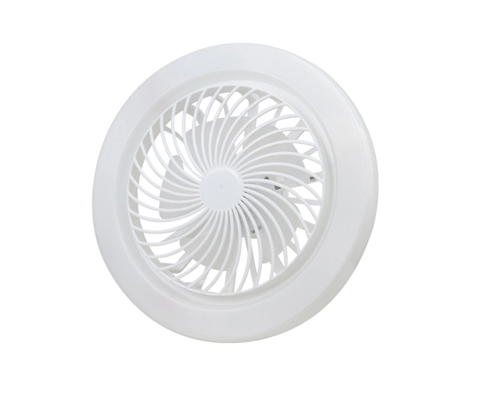 LOYOUTH E27 Small Fan Lamp Silent Electric Fan Ceiling Light Study Room Dining Room Lighting Fixture White Light