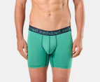 Mitch Dowd Men's Recycled Polyester Comfort Trunks 3-Pack - Green/Navy/Great Wave