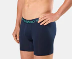 Mitch Dowd Men's Recycled Polyester Comfort Trunks 3-Pack - Green/Navy/Great Wave