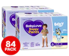 2 x BabyLove Size 6 15-25kg Premium Nappy Pants 42pk