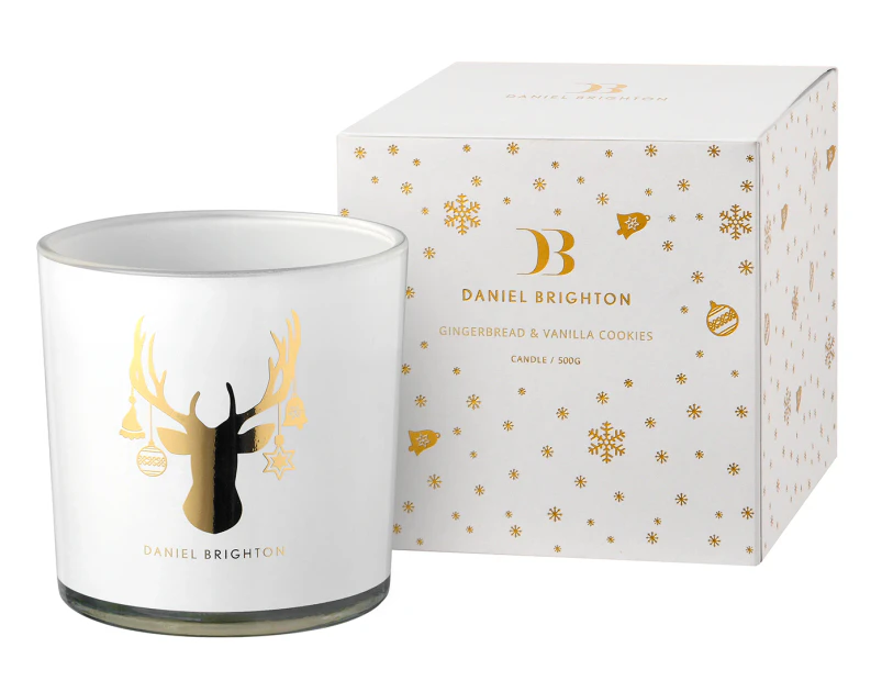 Daniel Brighton 500g Gingerbread & Vanilla Cookies Christmas Collection Scented Candle