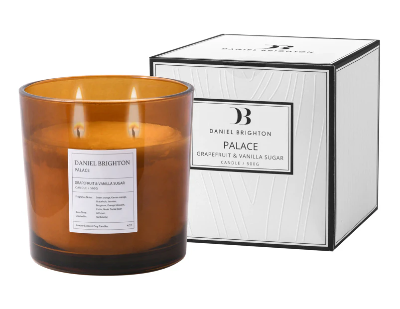 Daniel Brighton 500g Grapefruit & Vanilla Sugar Palace Scented Candle