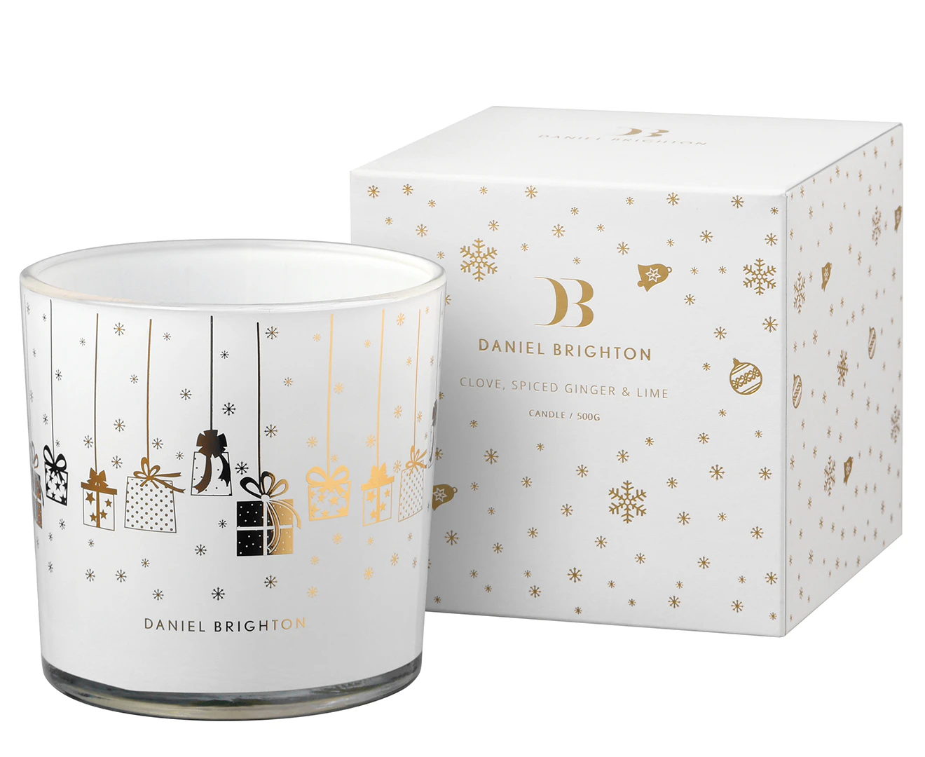 Daniel Brighton 500g Clove, Spiced Ginger & Lime Christmas Collection Scented Candle