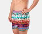 Mitch Dowd Men's Ugly Ho Ho Ho Satin Boxer Shorts & Santa Hat - Multi