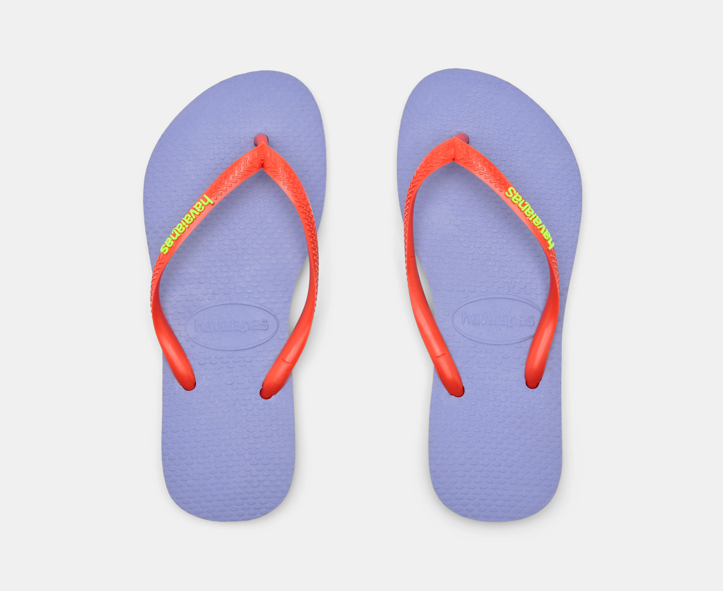 Havaianas Kids' Slim Logo Pop Thongs - Lilac Breeze