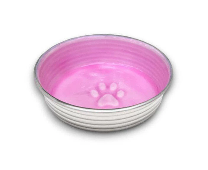 Loving Pets Le Bol Glazed Interior Dog Bowl Dishwasher Safe Rose Large