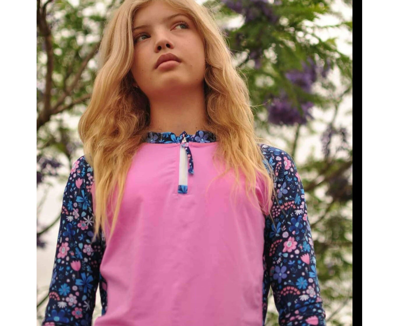 Girls Rashie Long Sleeve | Flower Power - Flower Power