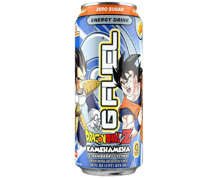 G Fuel Dragon Ball Z Kamehameha Strawberry Lychee Energy Drink Can 473ml