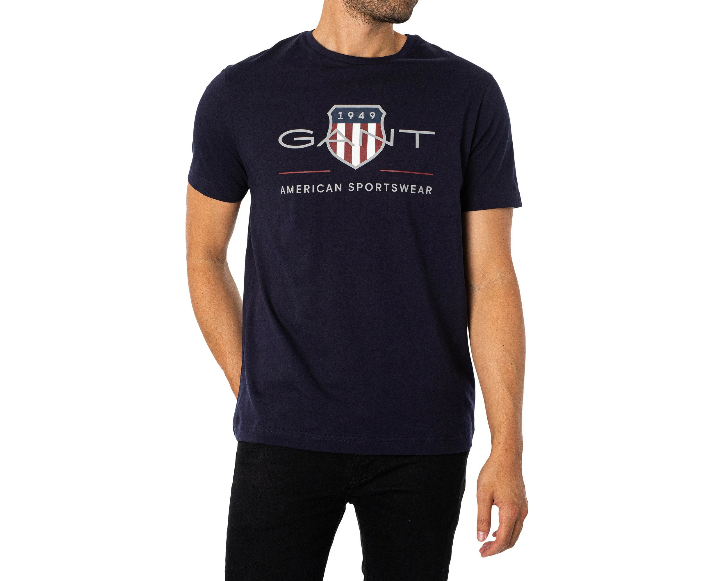 GANT Men's Archive Shield T-Shirt - Blue