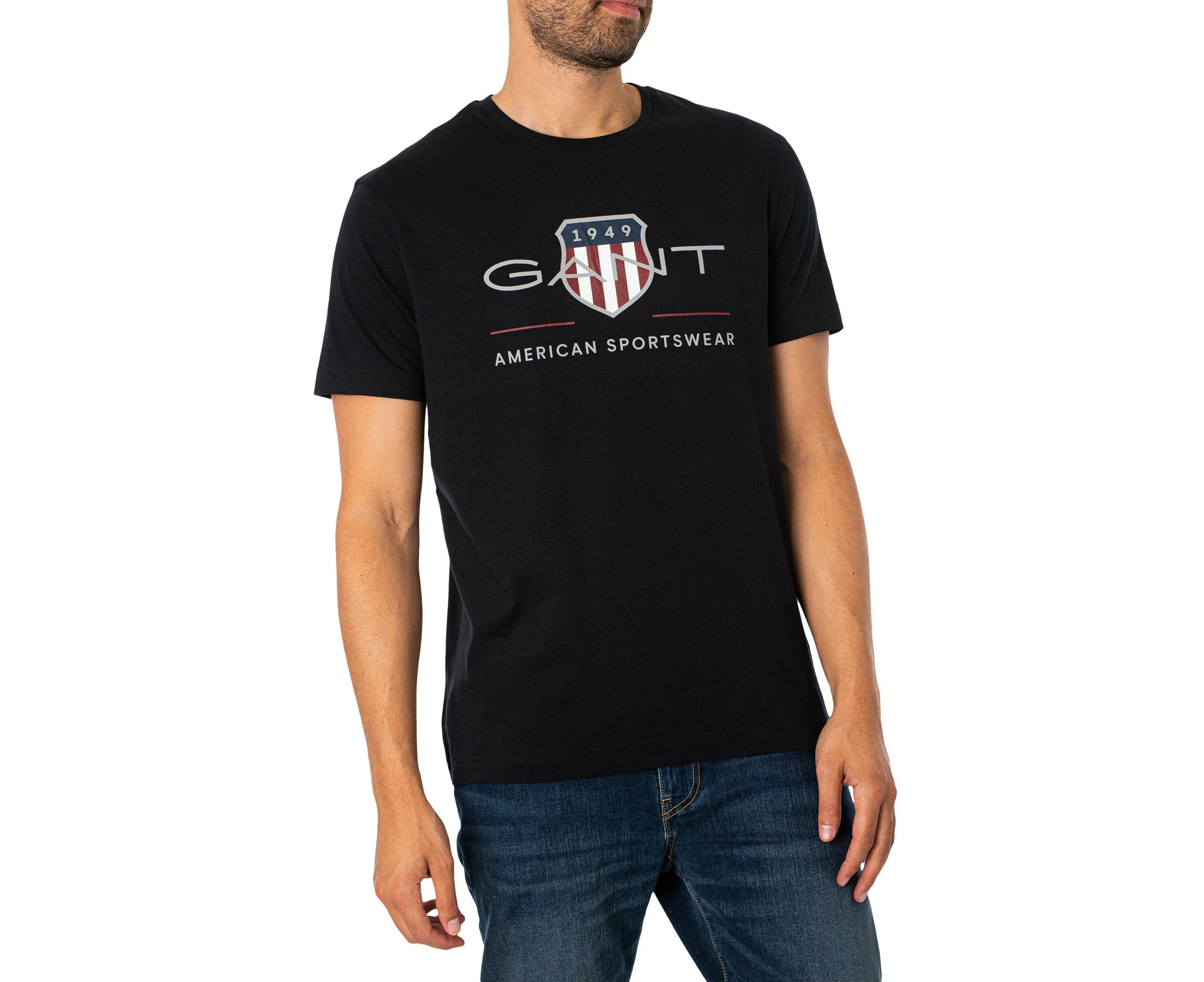 GANT Men's Archive Shield T-Shirt - Black