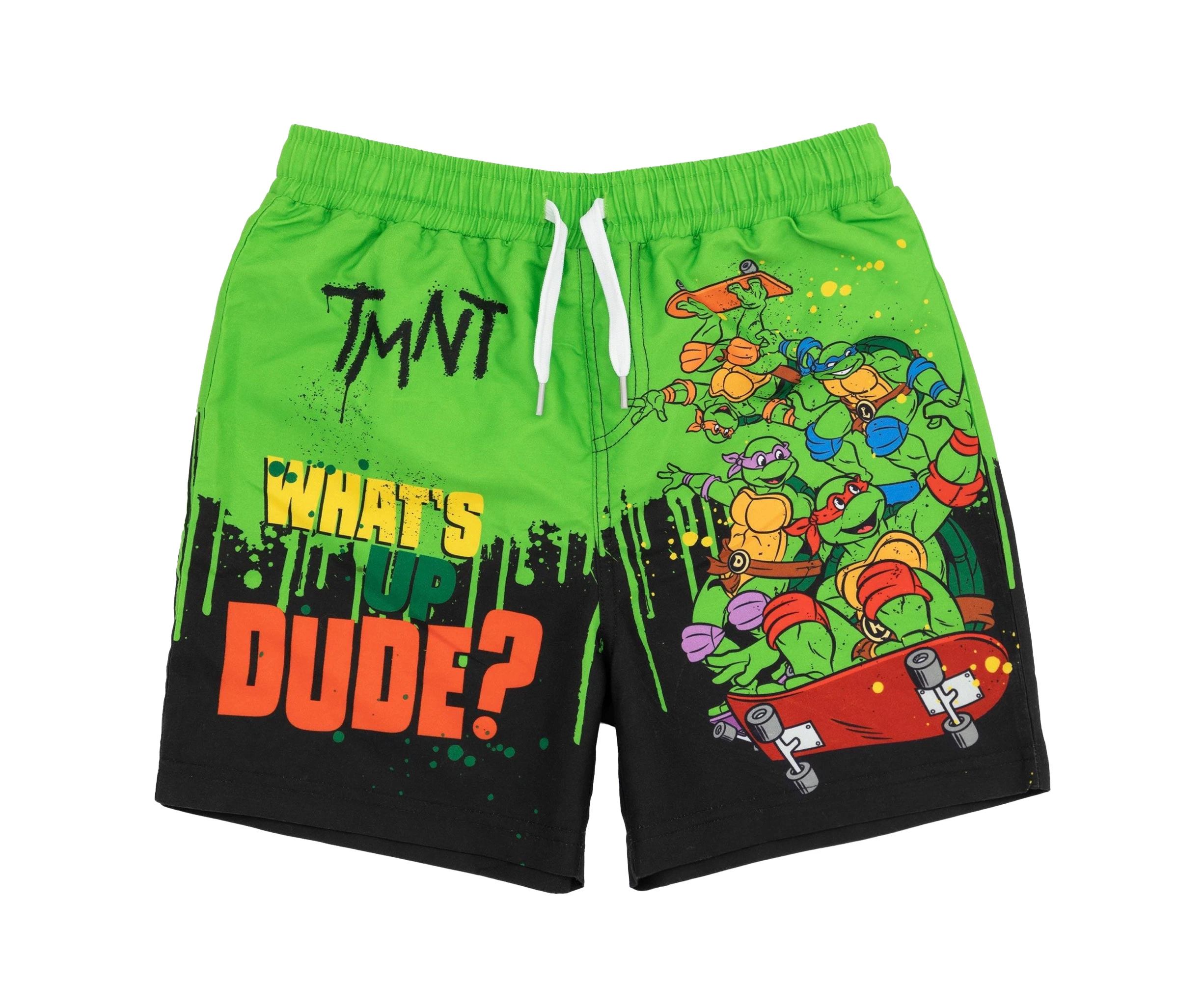 Teenage Mutant Ninja Turtles Boys Whats Up Dude Swim Shorts (Multicoloured) - NS7416