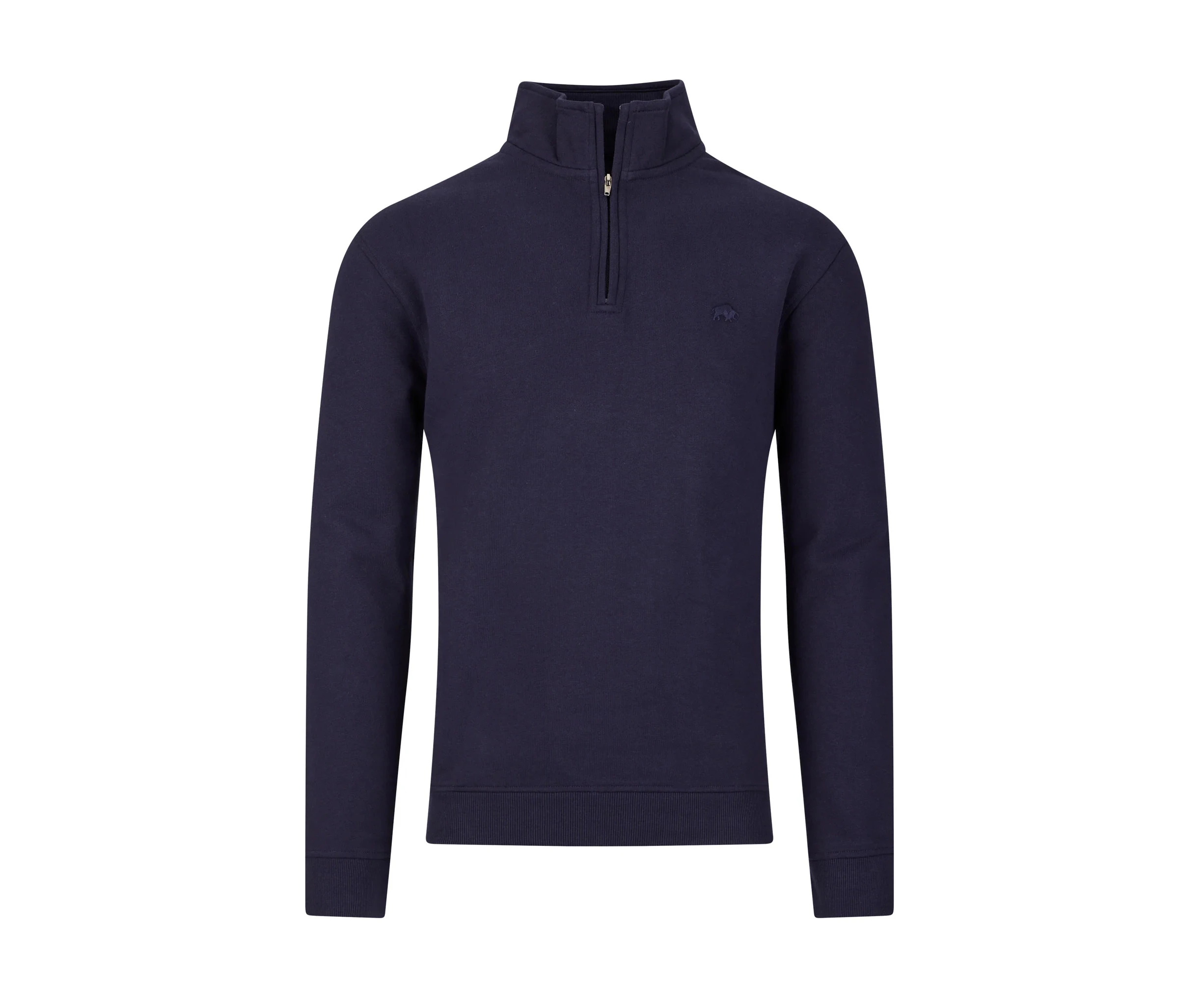 Raging Bull Mens Quarter Zip Jumper (Navy) - RB279