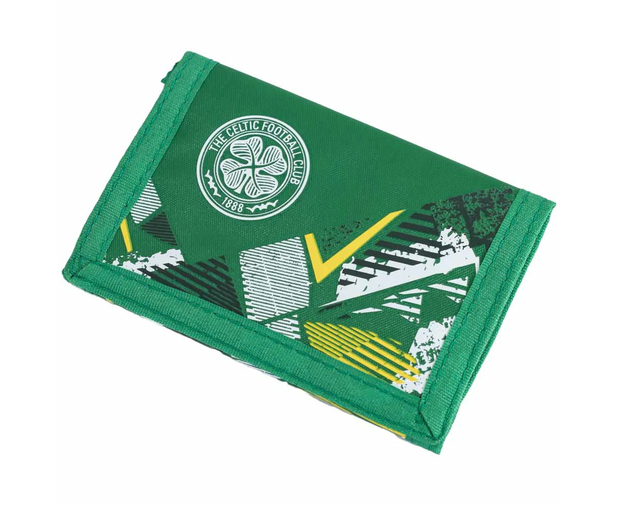 Celtic FC Vector Wallet (Green/White/Yellow) - TA12527