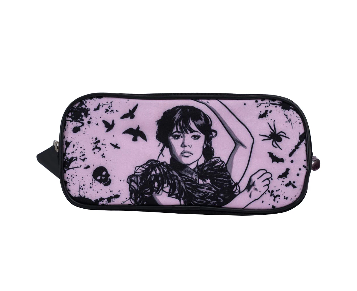 Wednesday Darkness Pencil Case (Pink/Black) - TA12505