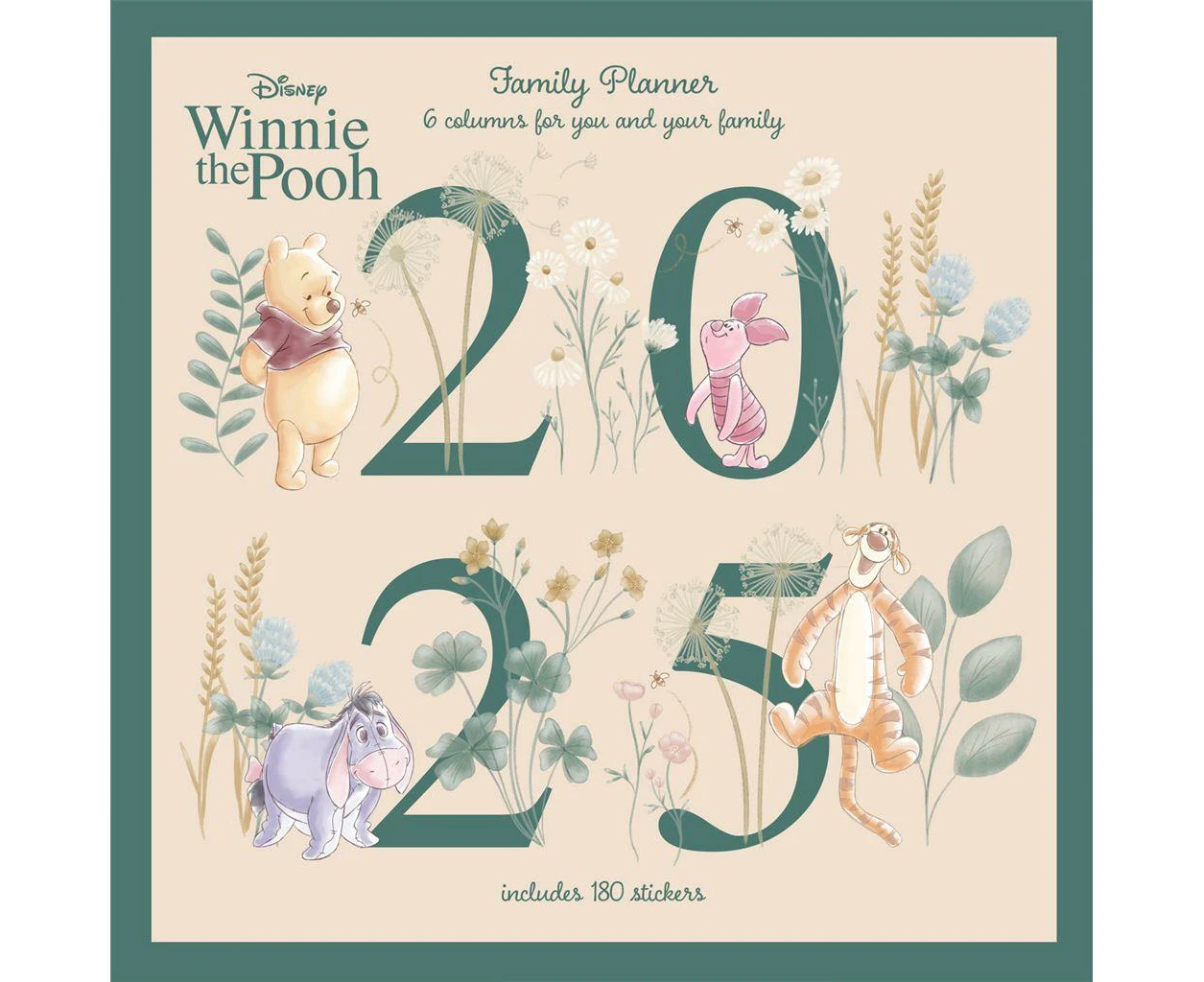 Winnie the Pooh Family Planner 2025 Calendar (Multicoloured) - PM10847