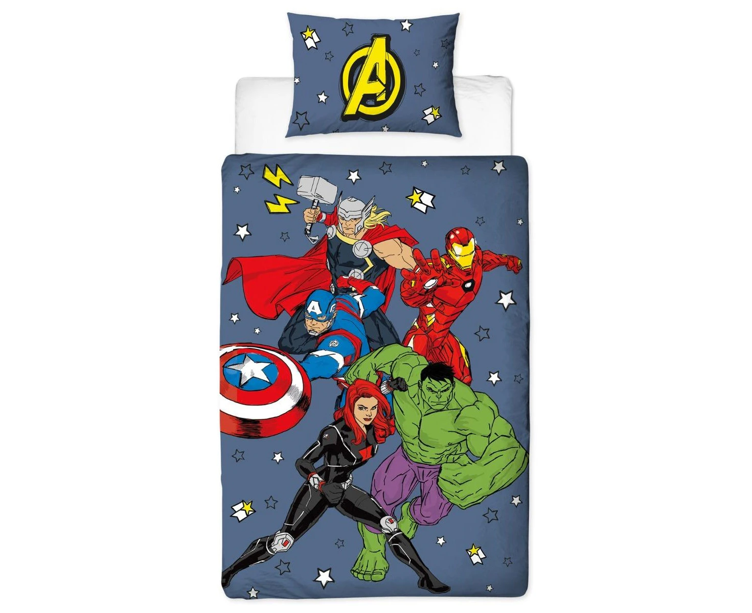 Marvel Avengers Duvet Cover Set (Multicoloured) - AG2584