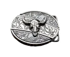 Western Engraving Belt Buckle Fits 1.5"(38-40mm) Wide Strap Howard Buckle - Tau Knife Buckle