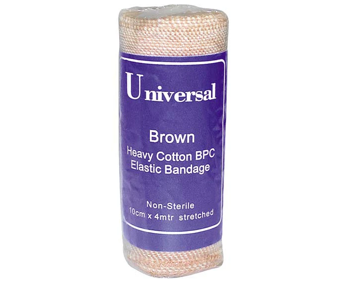 Universal Crepe Bandage Heavyweight 15cm x 2.3m Unstretched 4.5m Stretched Smooth Brown