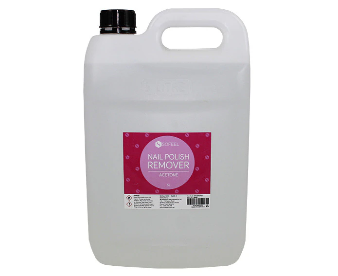 Sofeel Nail Polish Remover Acetone Clear 5L