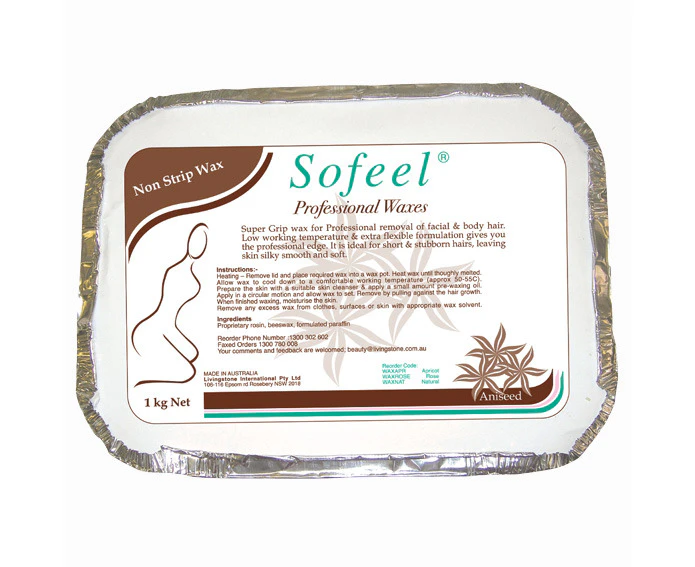 Sofeel Depilatory Professional Hot Waxes Non-Strip Wax Aniseed 1kg