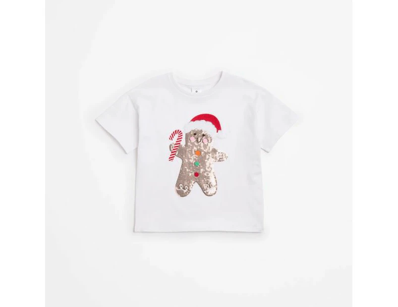 Target Christmas Sequin Gingerbread T-shirt