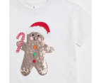 Target Christmas Sequin Gingerbread T-shirt