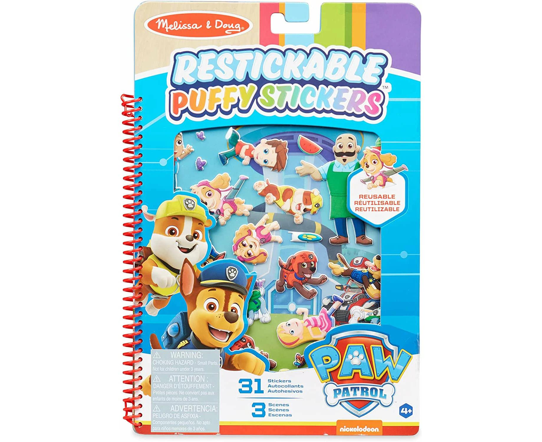 Melissa & Doug - Paw Patrol -Puffy Sticker Adventure Bay