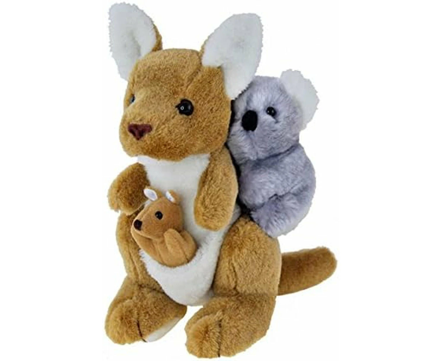 Elka Australia 13939 Kangaroo with Joey and Koala Soft Plush Toy, 24 Centimeters