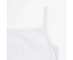 Target Rib Lace Trim Singlet