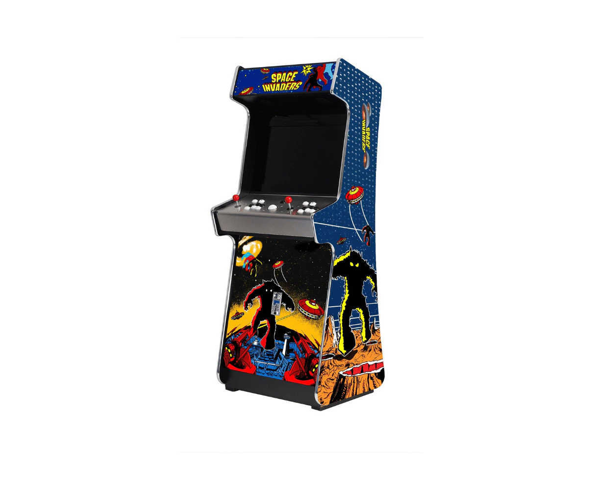 A Man & His Cave Retro Invaders 175cm Arcade Machine Classic Game Platinum