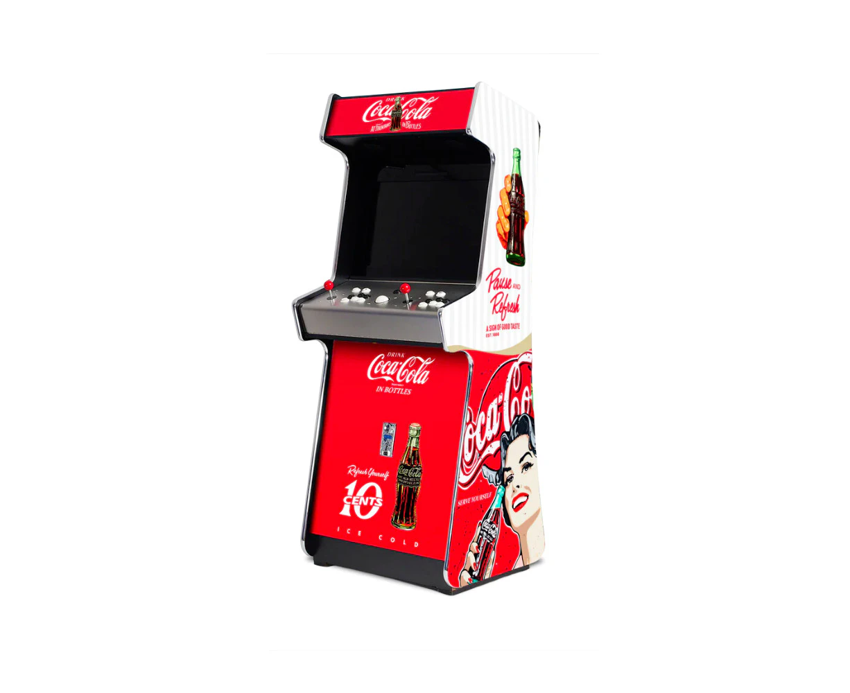 A Man & His Cave Coca-Cola Arcade Machine Strategy Fun Play Games Platinum